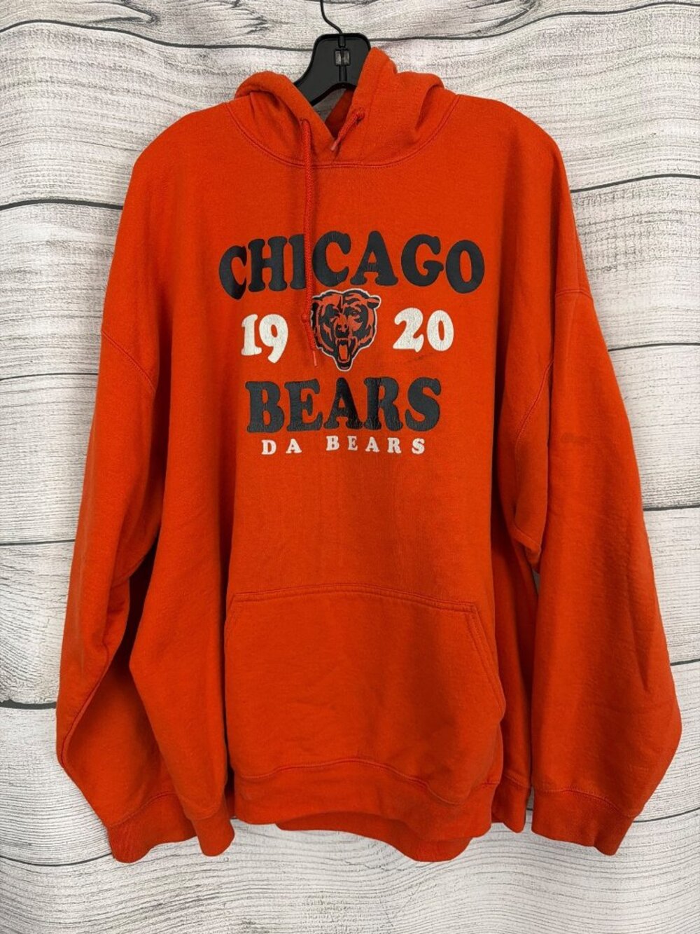 Mens Vintage Chicago Bears 1920 NFL Team Apparel Hoodie Size XXL